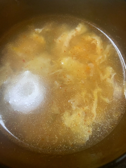 具沢山水餃子の中華スープ