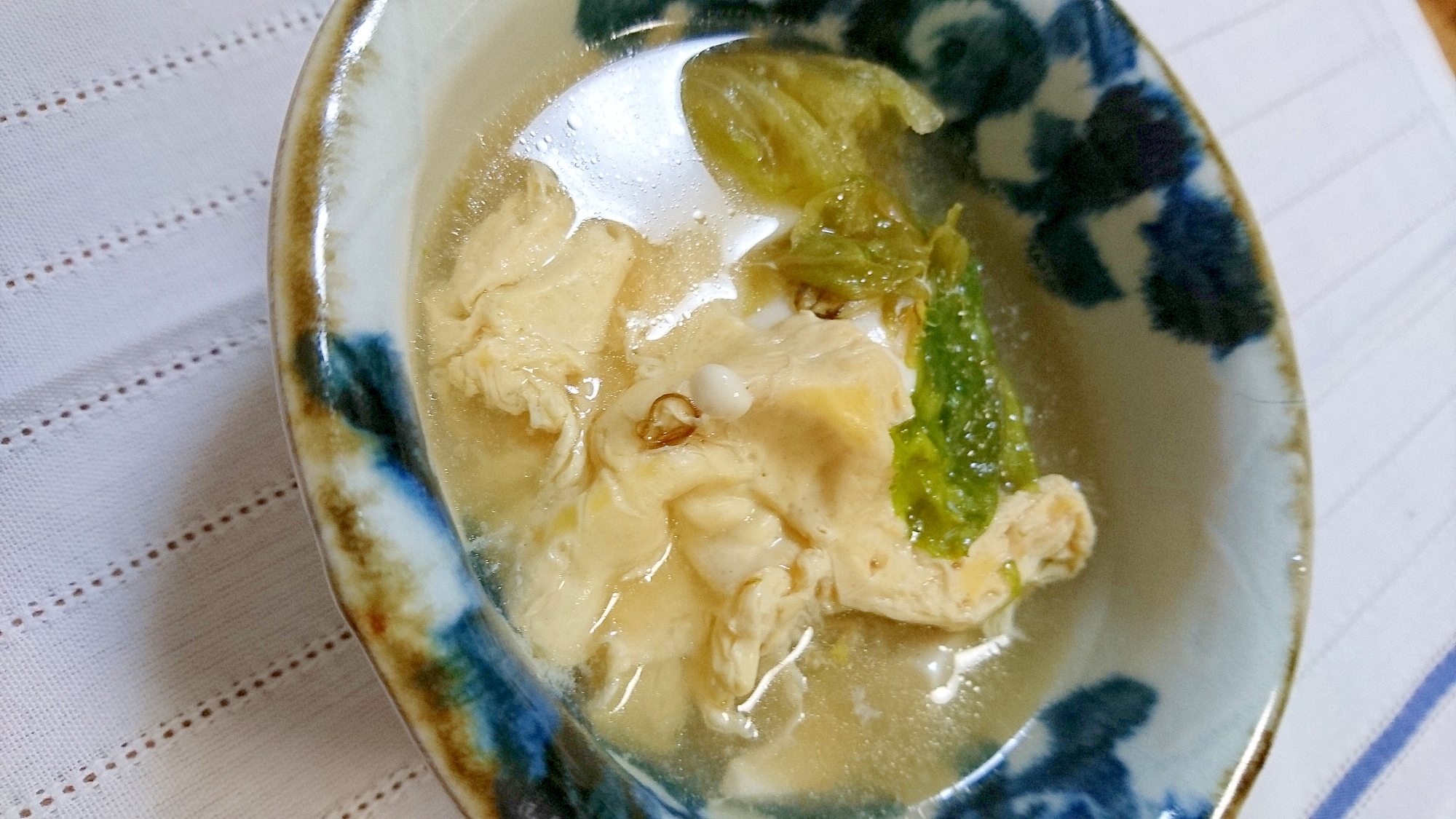 豆腐の熱々スープ