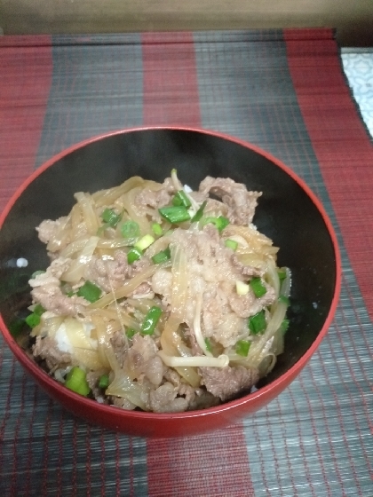 つゆだく牛丼