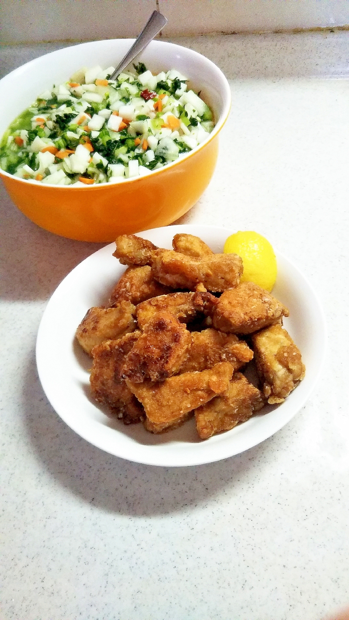 お初 もうかさめ 毛鹿鮫 の竜田揚げ レシピ 作り方 By ぺるく ろ 楽天レシピ