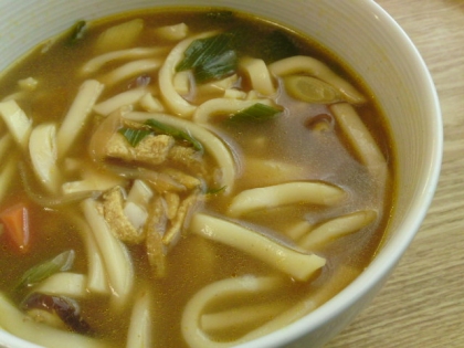 残ったカレーでとろっとろカレーうどん♪