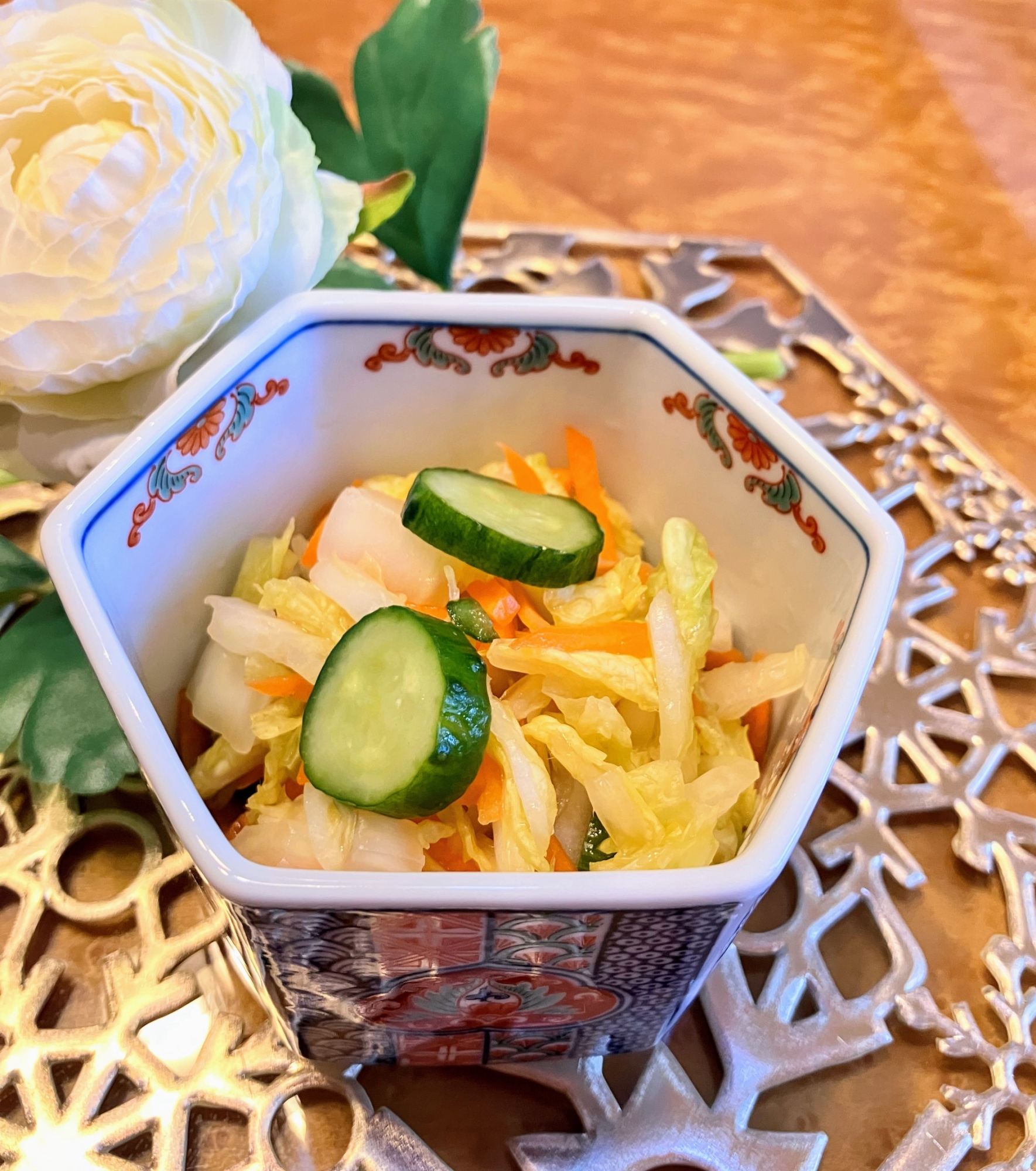 簡単〜にんじんと白菜ときゅうりのレモン漬け〜