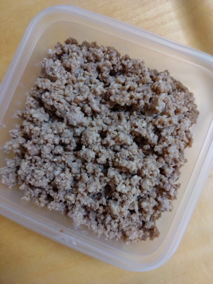 カレー風味の鶏そぼろ