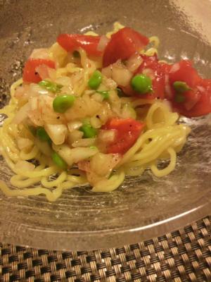 お洒落なフルーツトマトの冷やし麺