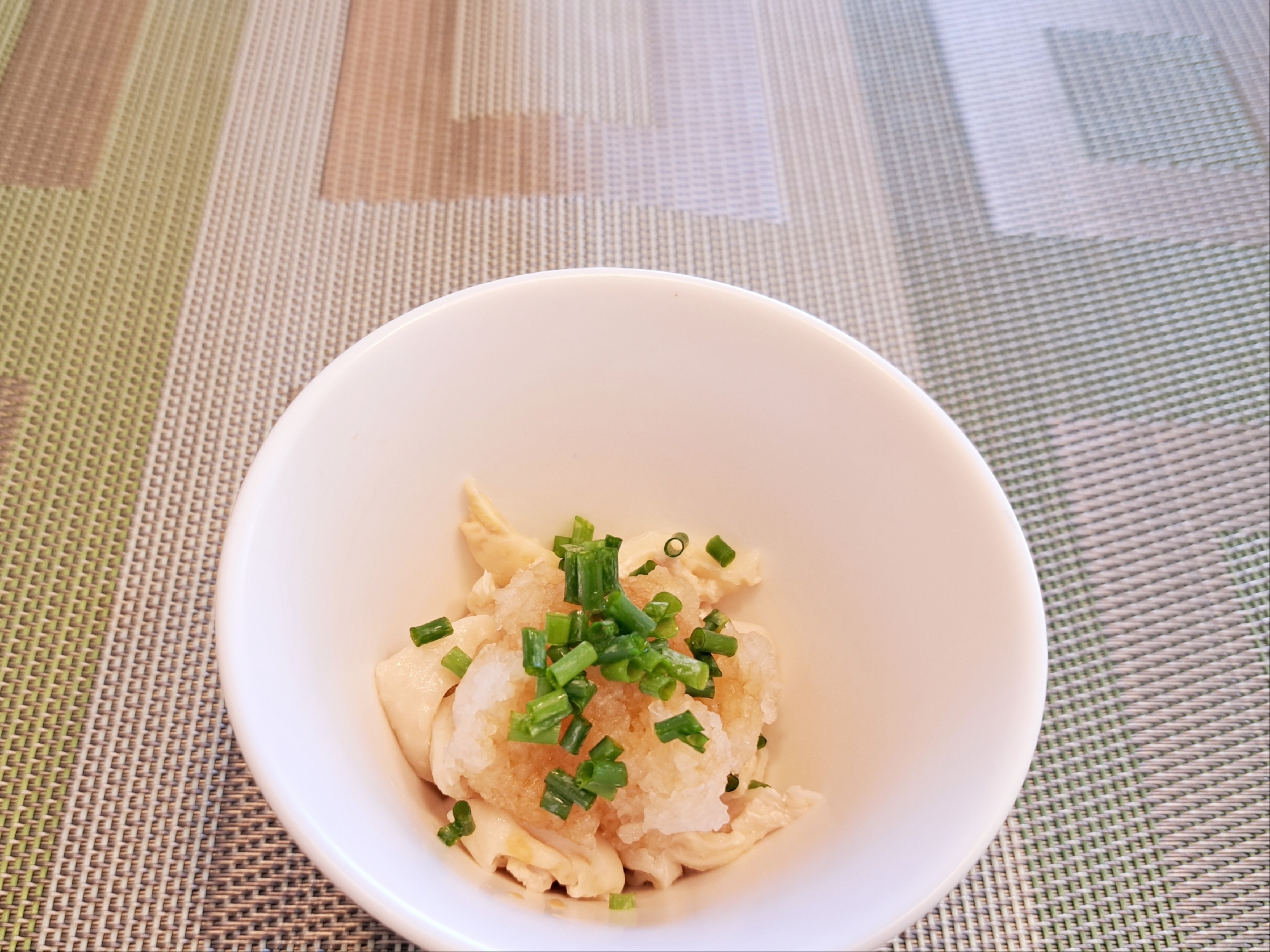 簡単おつまみ！鶏皮の おろしポン酢和え