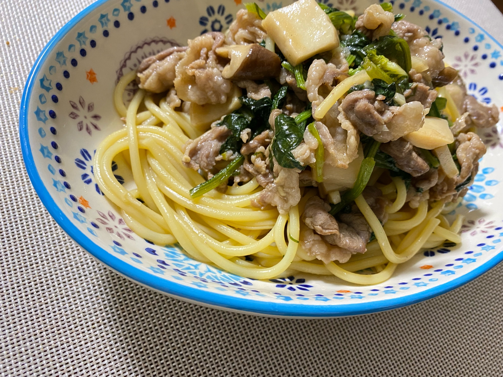 【さっぱり！】牛肉とほうれん草のレモンパスタ