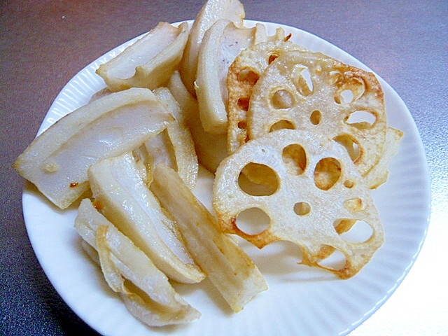 から揚げ以外にも ノンフライヤーでれんこんチップス レシピ 作り方 By ヒッキーノンキ 楽天レシピ