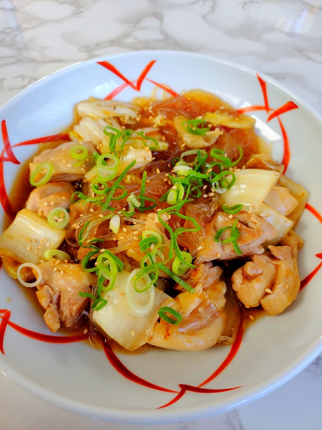 鶏肉と白菜のオイスター春雨