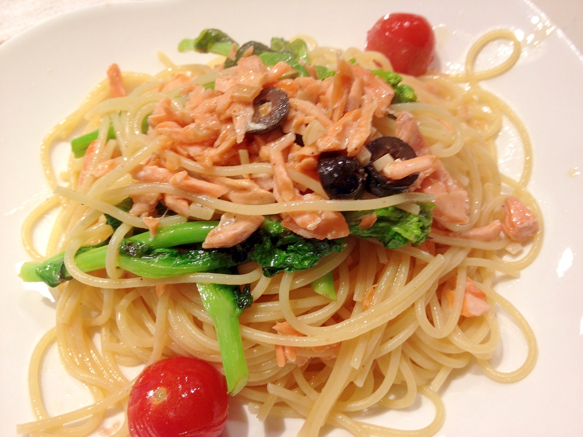 サーモンと菜の花のペペロンチーノ Ver 2 レシピ 作り方 By johncompany 楽天レシピ サーモンと菜の花のペペロンチーノ Ver 2 レシピ 作り方 By johncompany 楽天レシピ