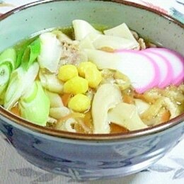 汁まで美味しい 具沢山の 温かいきしめん レシピ 作り方 By 2727椿 楽天レシピ