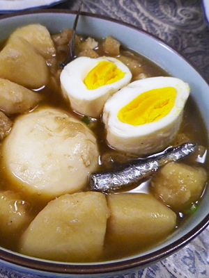 里芋卵の煮干煮