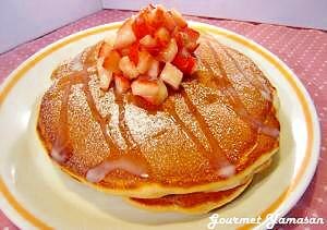 苺づくしのホットケーキ レシピ・作り方 by グルヤマ - 楽天レシピ