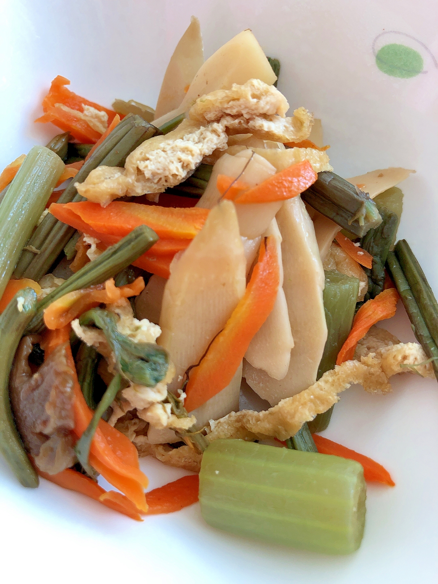 山菜ミックスで簡単！いろいろ山菜の煮物♬