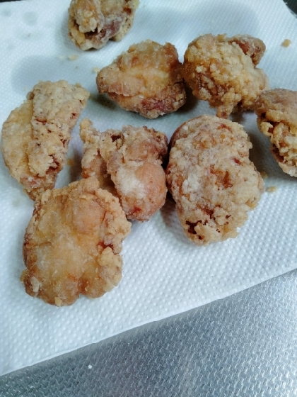 片栗粉で鶏の唐揚げ