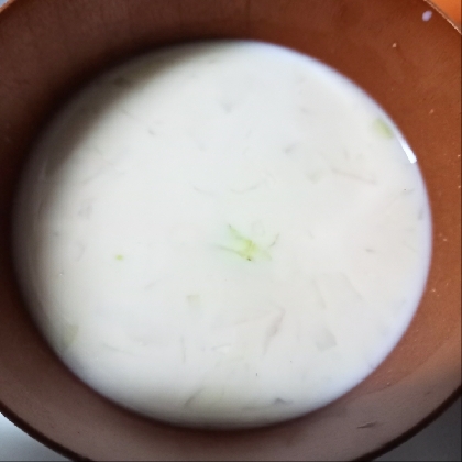 キャベツ豆乳スープ