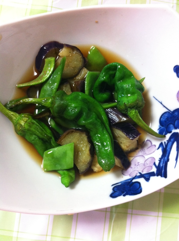 ヘルシー&ヘルシー☆ししとう&なすの中華煮