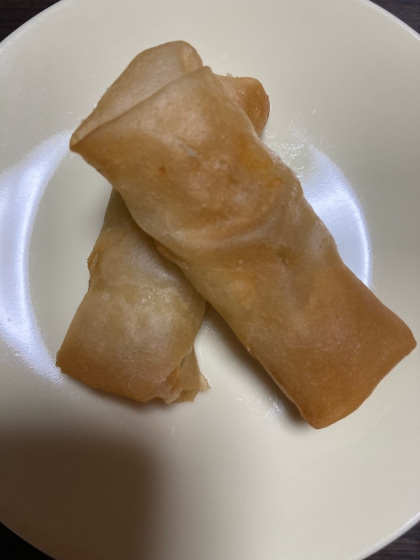 豚こま＆もやしの簡単春巻き