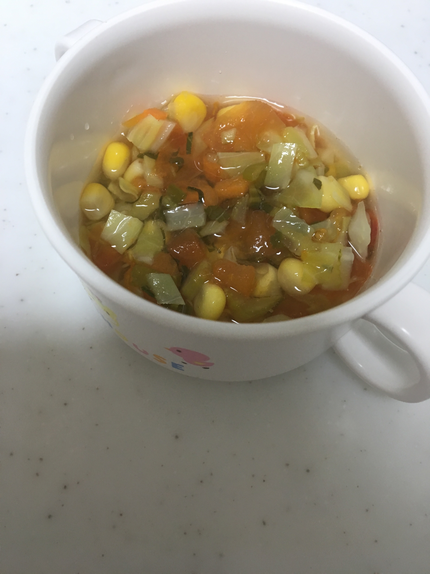 離乳食完了期☆トマトとキャベツのコンソメスープ☆