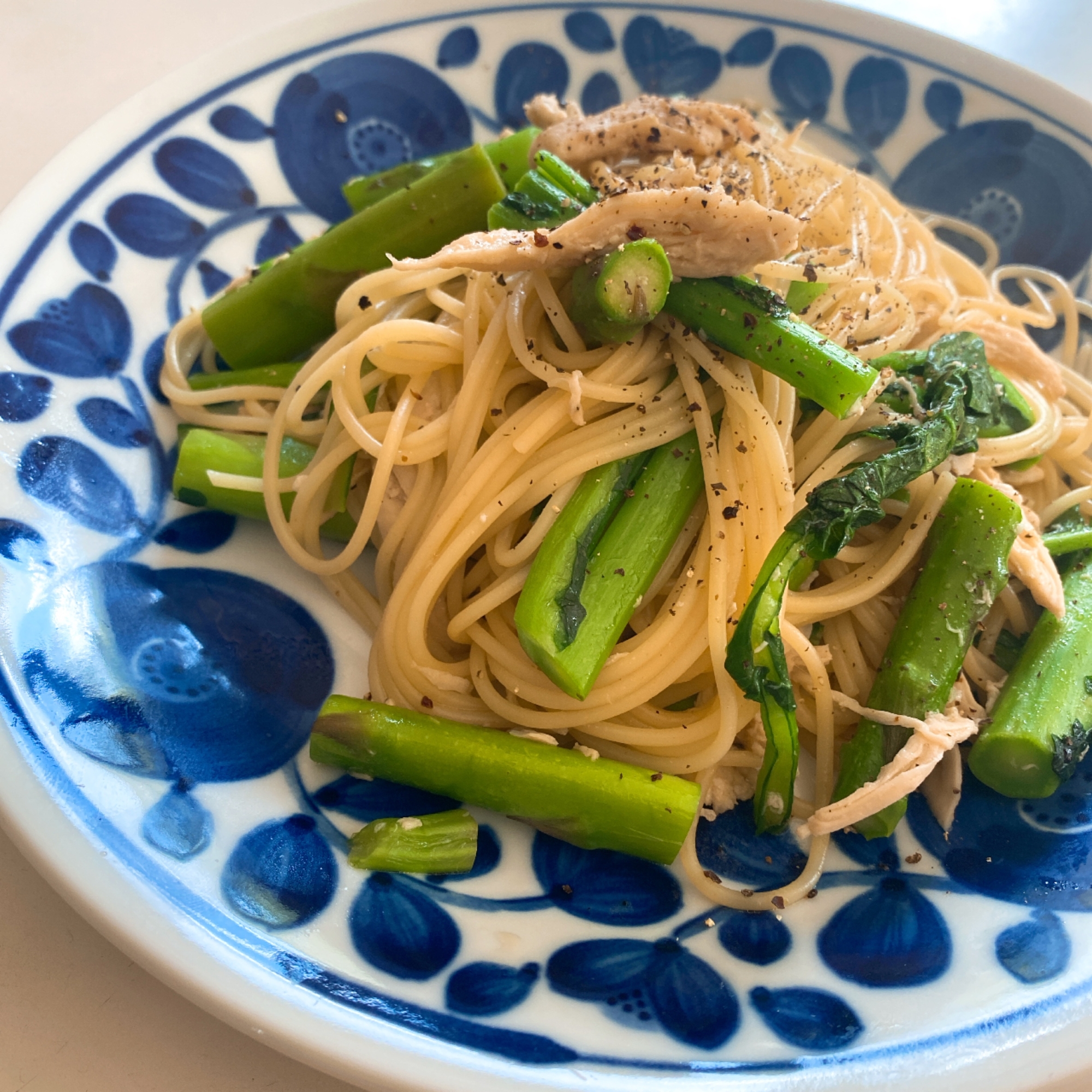 糖質制限中！野菜たっぷりパスタ。