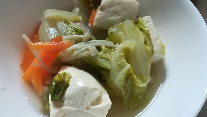豆腐と白菜の煮物