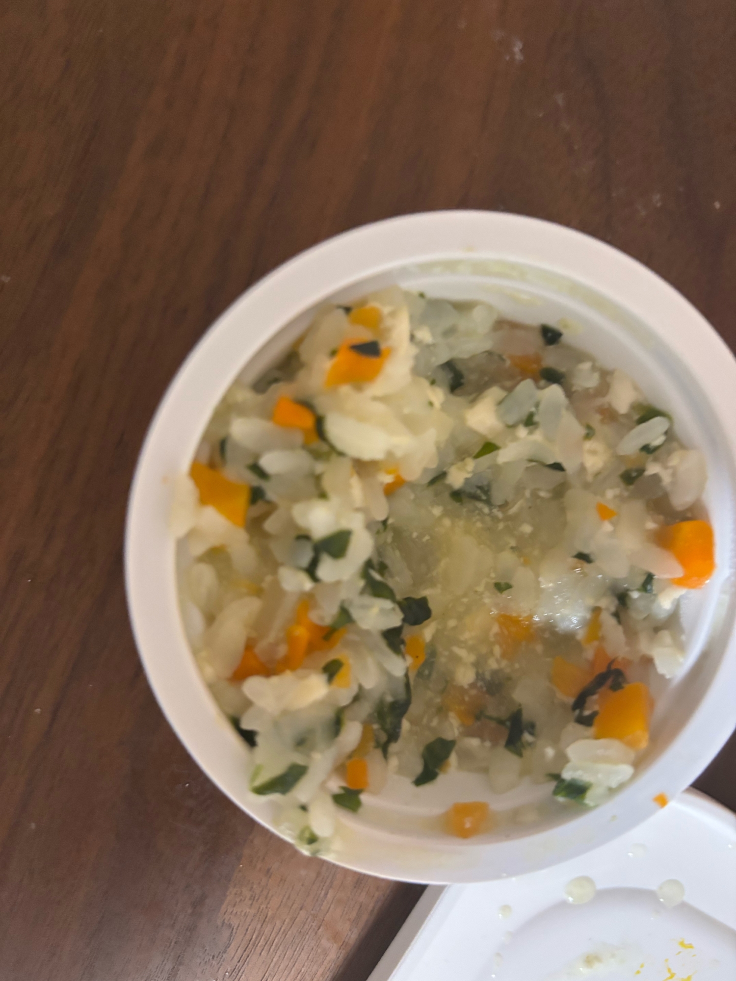 野菜たっぷり離乳食ご飯！にんじん大根ほうれん草