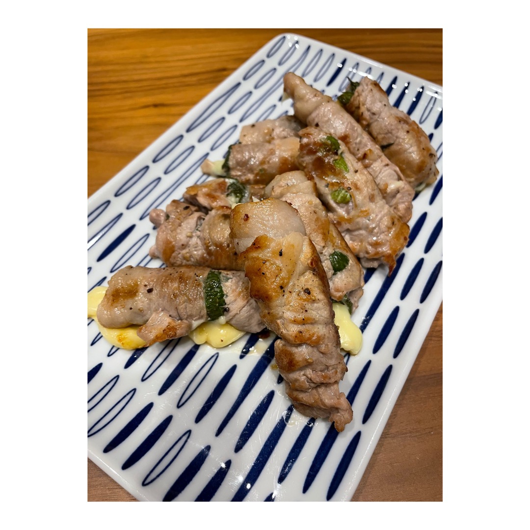 しそとチーズの豚肉巻き