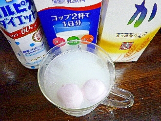 アイス♡苺マシュマロ入♡カルピスミルク酒