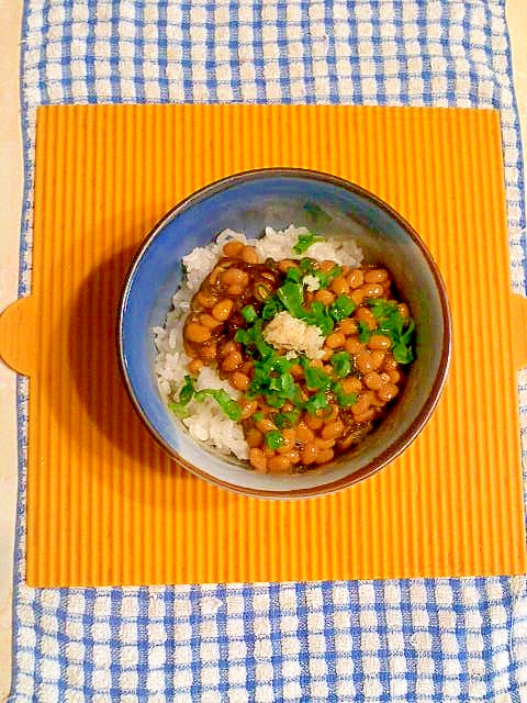 もずく酢納豆ご飯♪