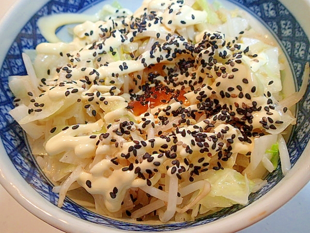 ❤にんにく香る野菜炒め卵丼❤