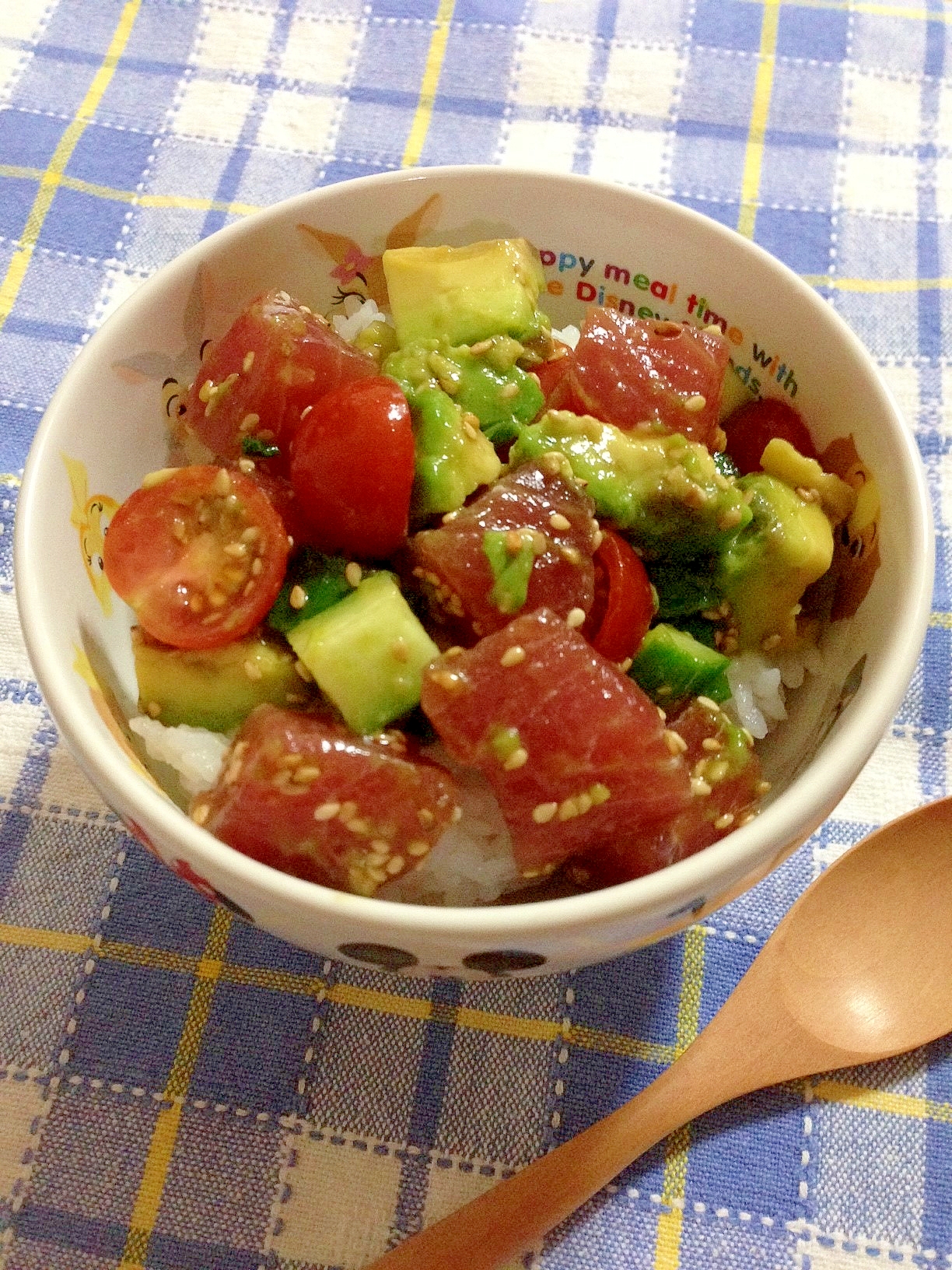 簡単☆アヒポキ風丼♪