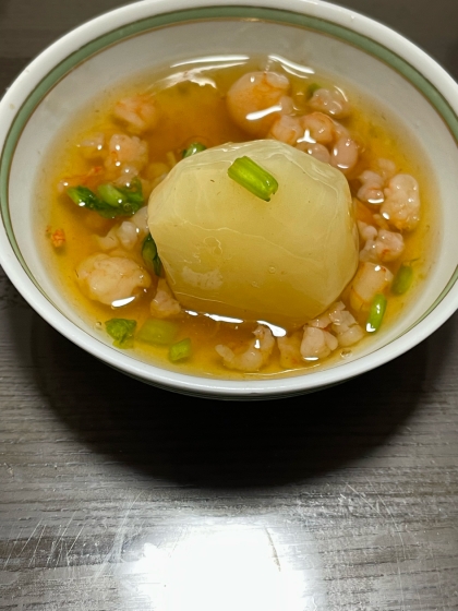 かぶのえびそぼろあん【和食・主菜】