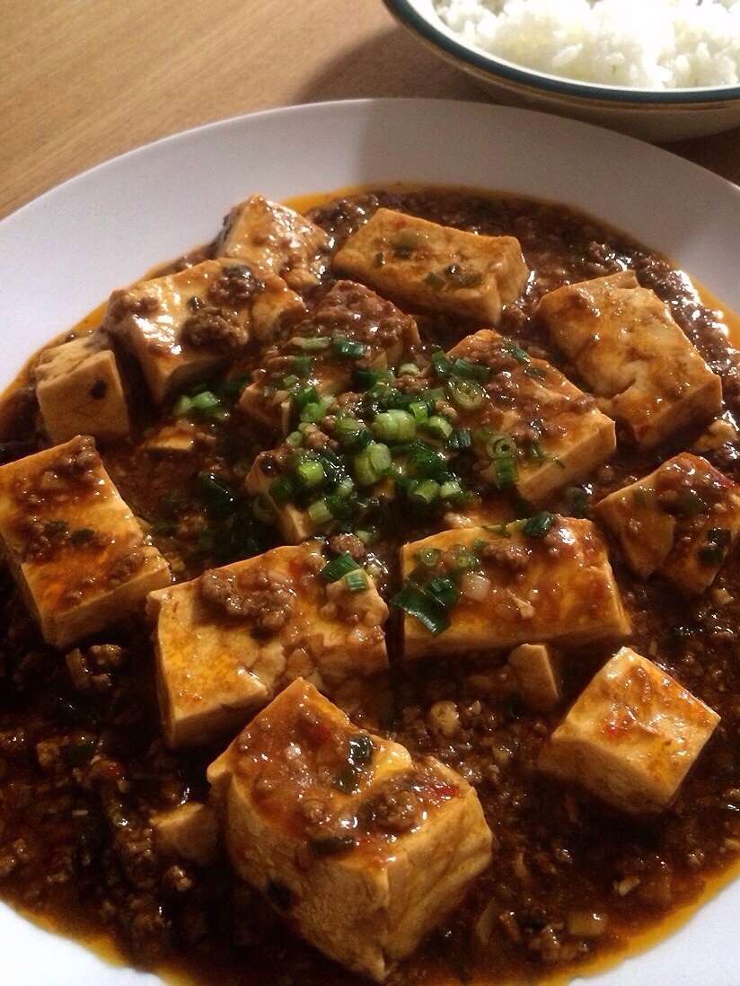 鶏胸ひき肉で、節約、ヘルシー麻婆豆腐