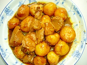 里芋と豚肉のカレー煮