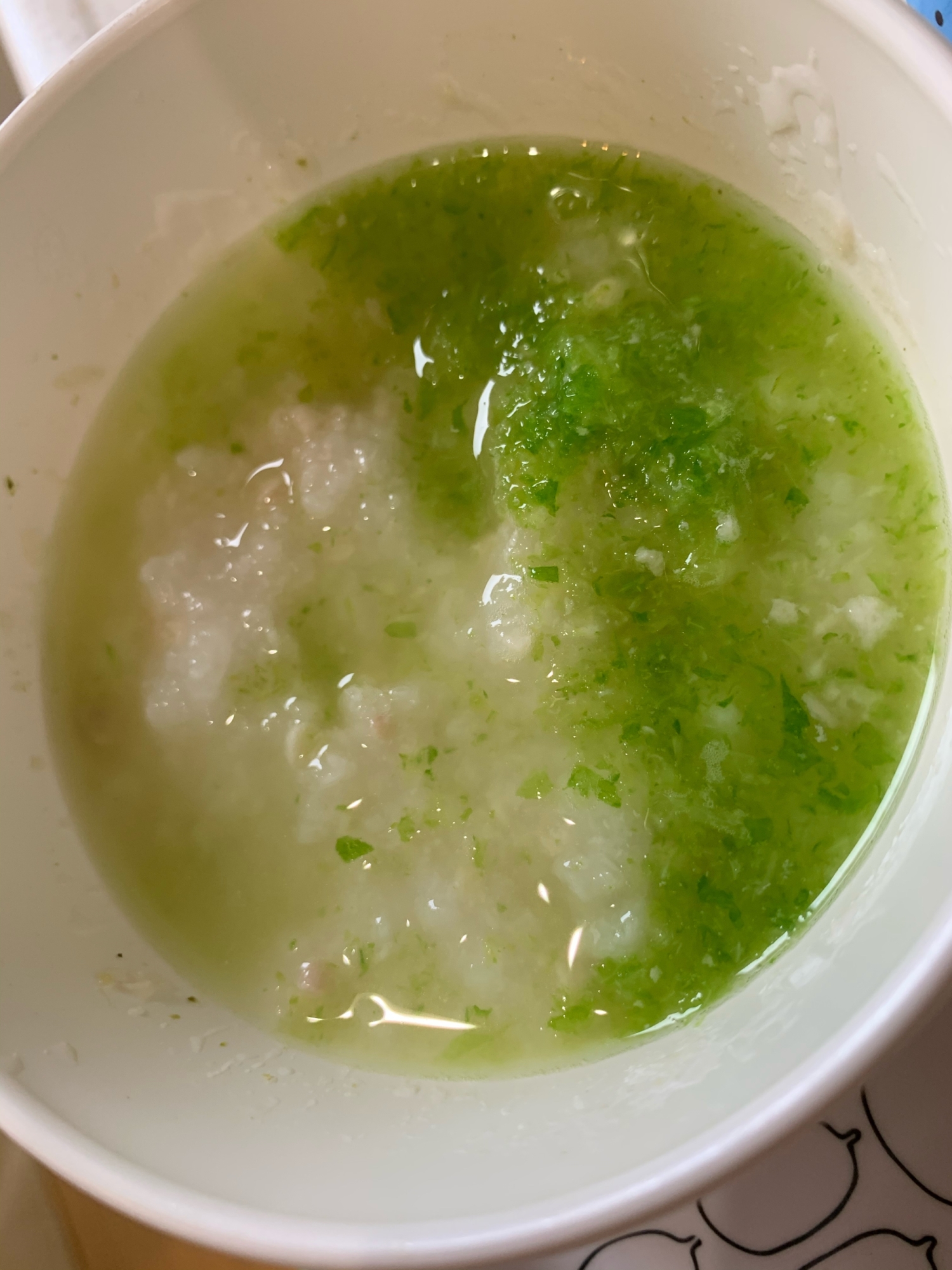 離乳食中期☆見て綺麗！鶏野菜がゆ