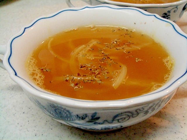 玉葱のコンソメカレースープ