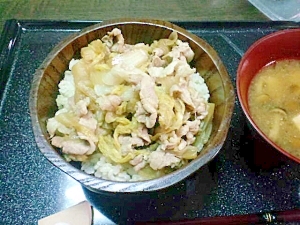 冬野菜たっぷり◎豚丼