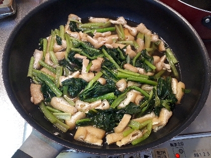 健康レシピ◎減塩◎小松菜とうすあげのさっと煮