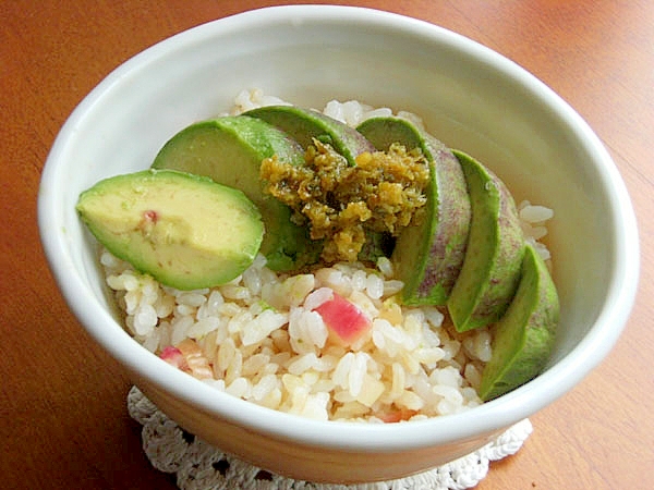 簡単！ミョウガでアボカド丼♪