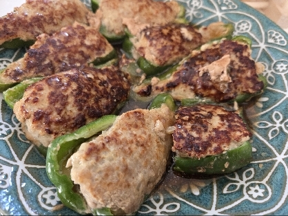 餡の味付けが優しくとても美味しかったです!ピーマンによく染み込み美味しくいただきました^_^)/