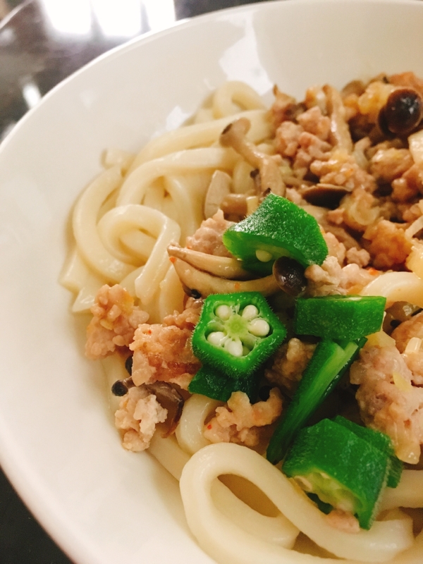 ひとりランチに！簡単肉みそうどん