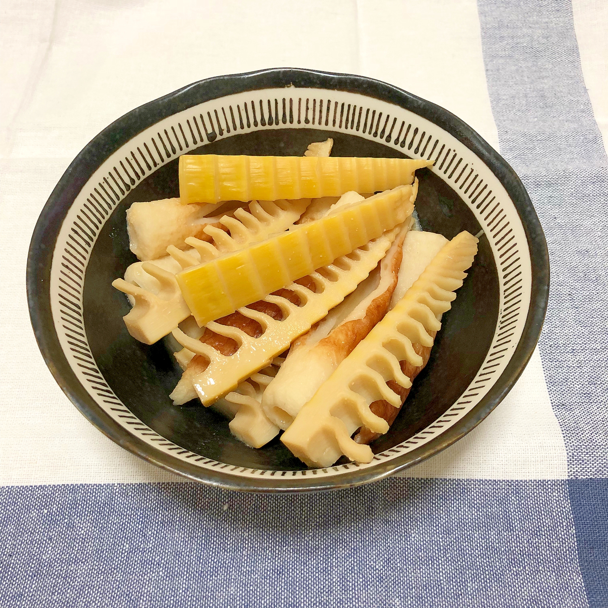 たけのことちくわのあっさり味噌煮♪