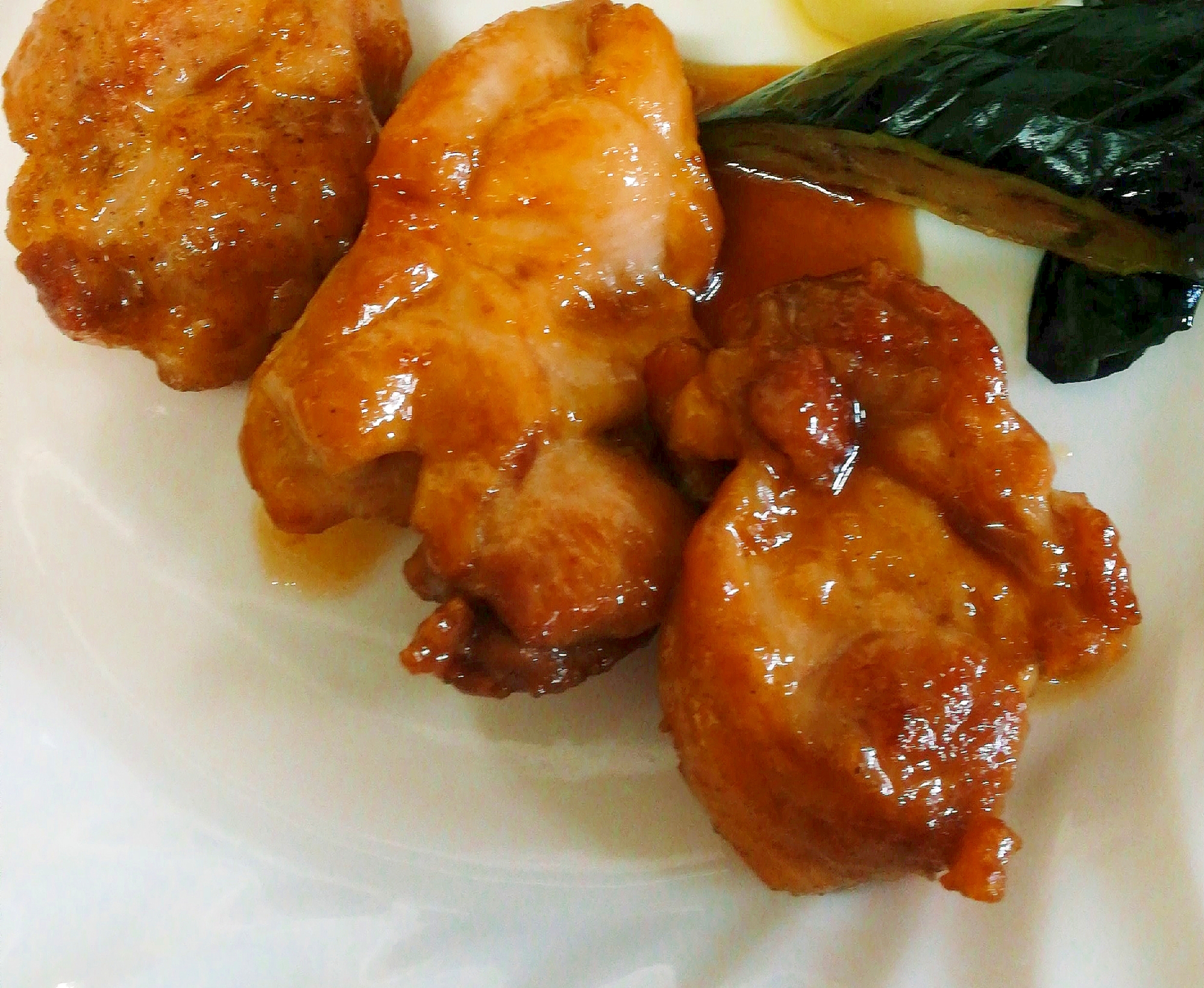 黒酢チキンソテー