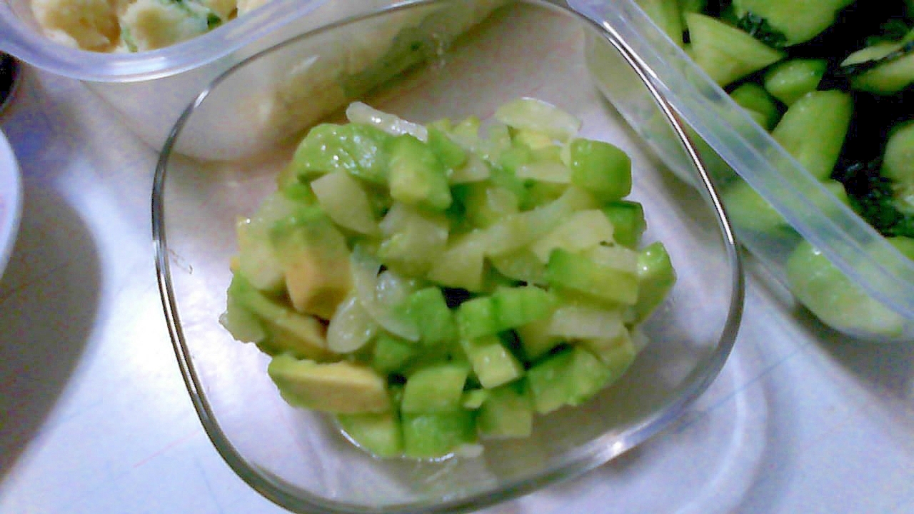 シャキシャキセロリのワカモレサラダ レシピ 作り方 By Pinkishsky 楽天レシピ