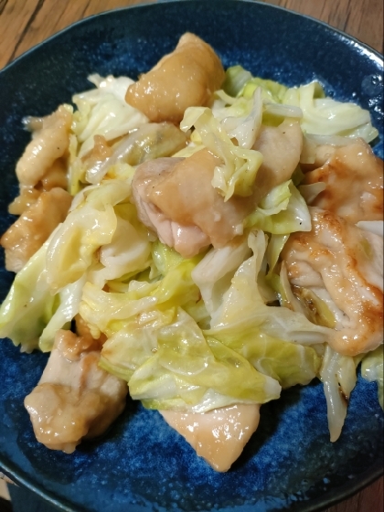 にんにくしょうゆで☆鶏肉とキャベツの炒め煮