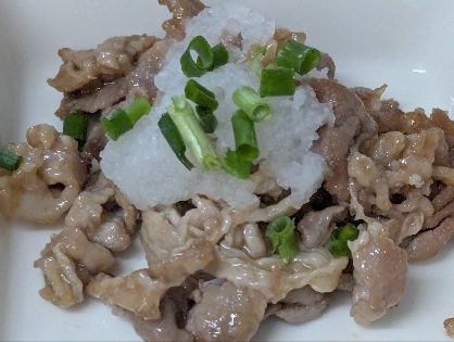 超特急メイン♡さっぱり♡豚肉のおろしポン酢炒め