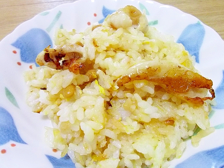 ♪鶏皮納豆チャーハン♪