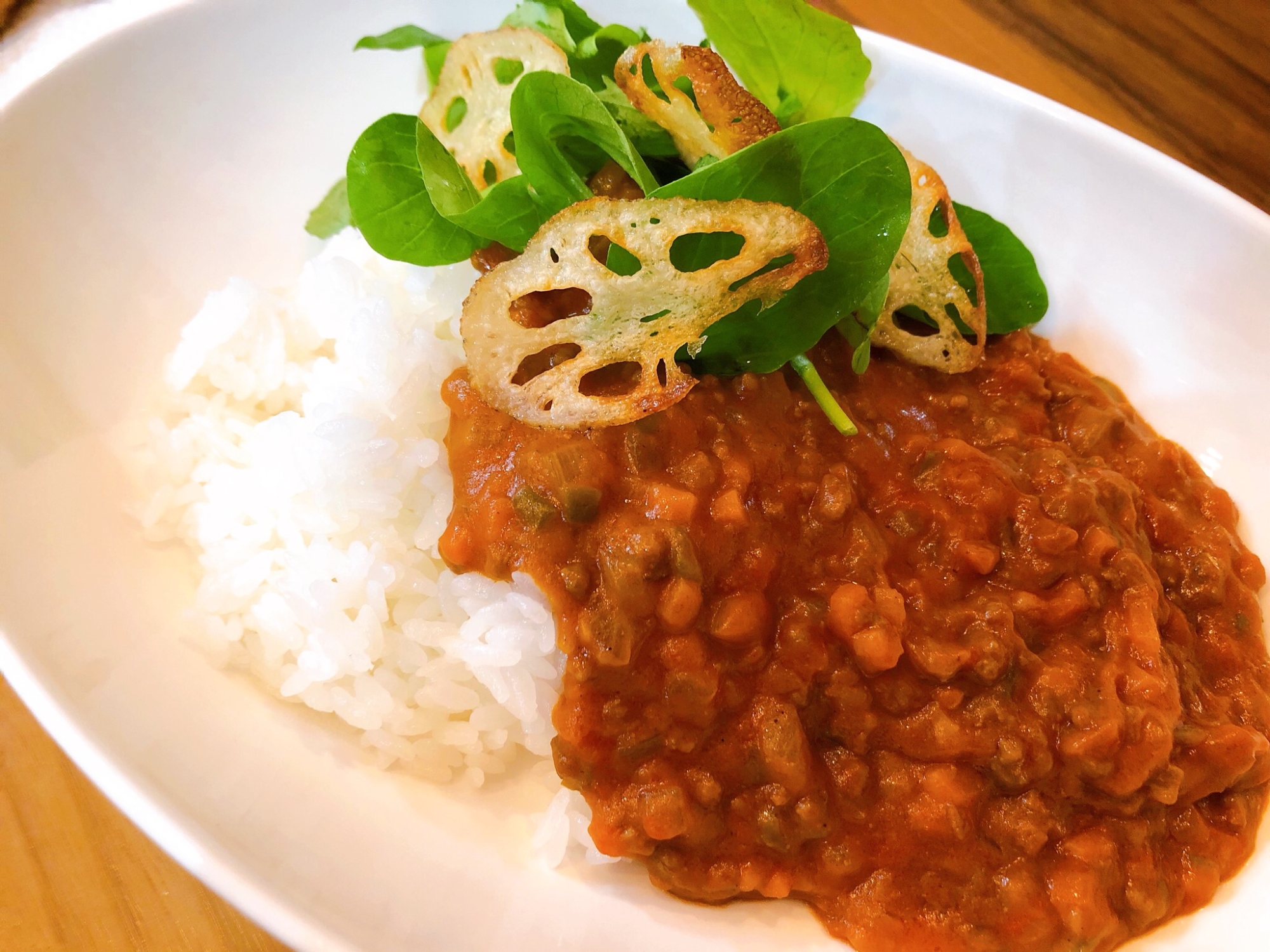 カフェ風カレー トマトと挽肉のキーマカレー レシピ 作り方 By Naa Maru 楽天レシピ