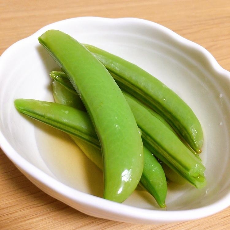 スナップえんどうのだし浸し★*。