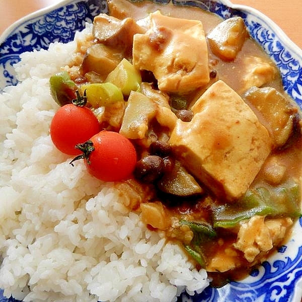 冷蔵庫整理に!肉なしと思えない❤豆腐の野菜カレー♪