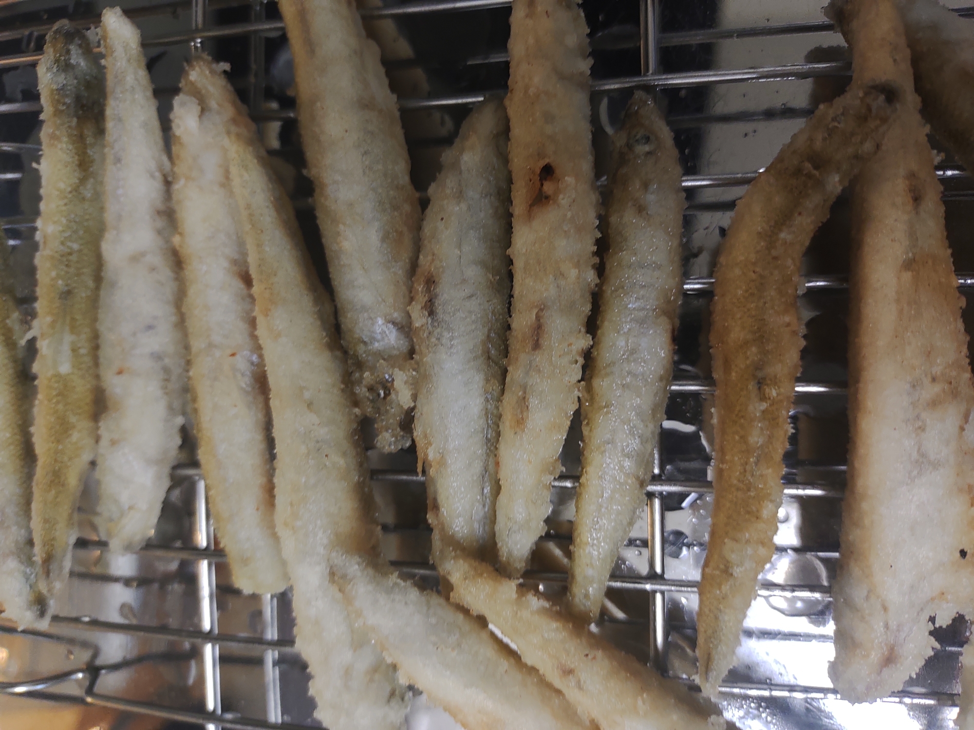 冷凍わかさぎの唐揚げ